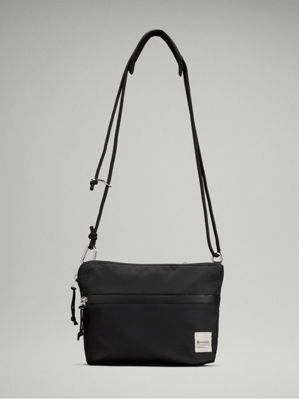 Black Lululemon Patch Logo Crossbody Bag